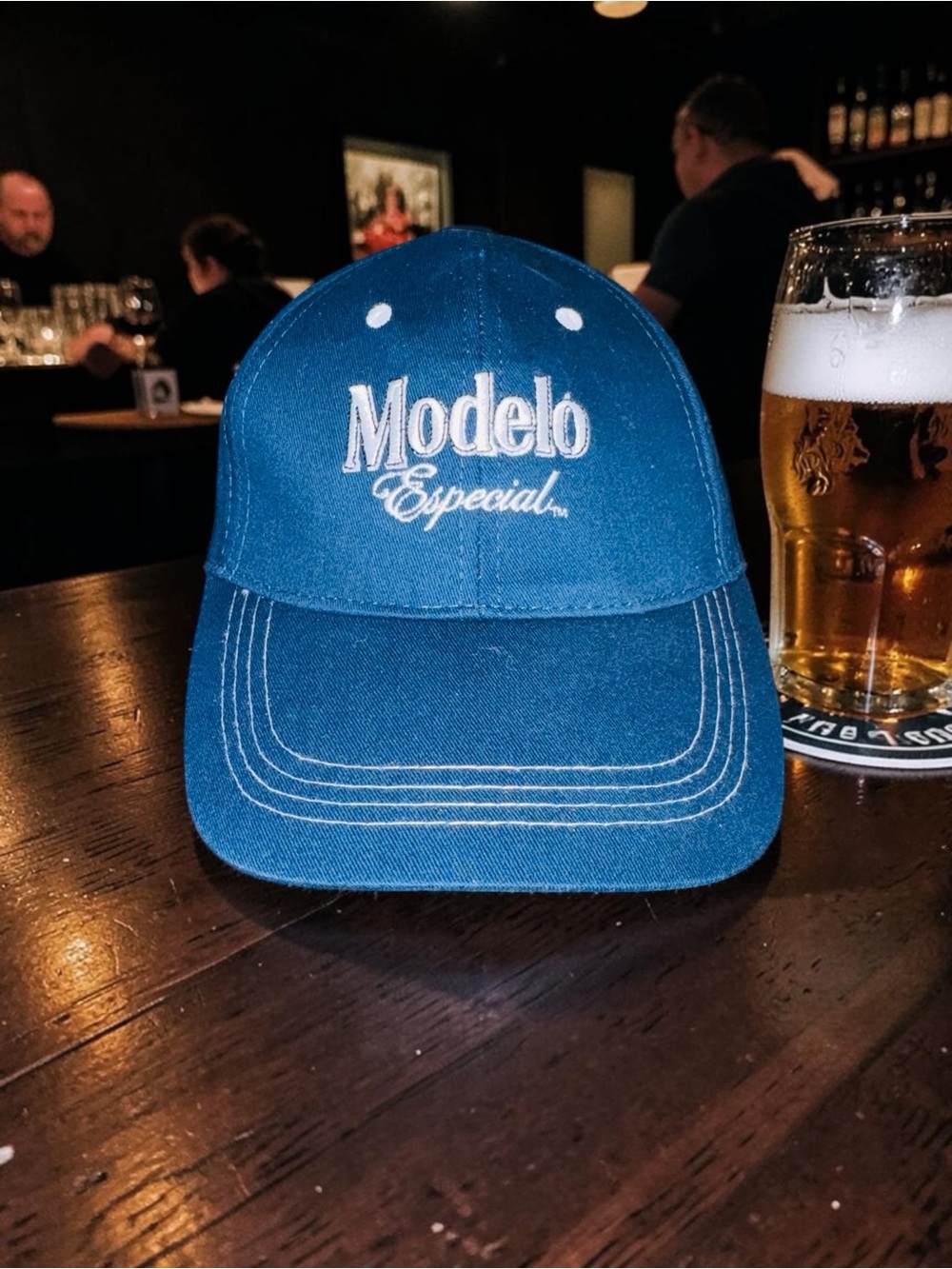 Modelo Especial Embroidered Blue Baseball Hat Adjustable Closure